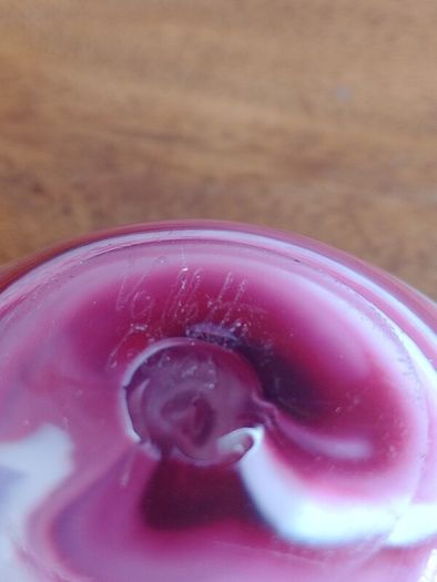 Signed Veletta Glass Pin Dish