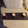 Set Of 3 Copper Tealight Holders attached to Slate Tray - Tealight Candle Holders - Home Decor and Gifts - Includes 3 Tealights Image 2