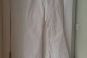 Flare White Trousers