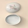 Vintage French Porcelain Holy Communion Trinket Dish Image 5