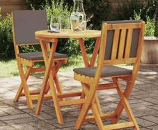 Bistro Set 3 pcs Brown Solid acacia wood