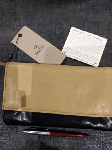 Elk real leather wallet