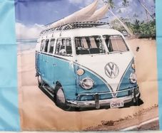 VW Camper Van Blue flag 3ft x 2ft.
