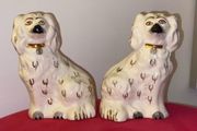 Antique Staffordshire Dogs miniature Pair