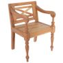 Batavia Chairs 2 pcs Light Brown Solid Mahogany Wood Image 2