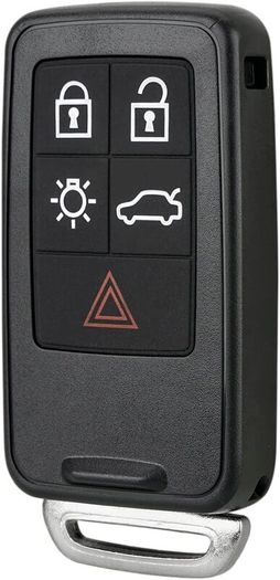 5 button Car Key Fob Case Cover For VOLVO V40 S60 V60 XC60 V70 XC70 S80 VOLVO Key Case replacement With Volvo key CR2450 Battery
