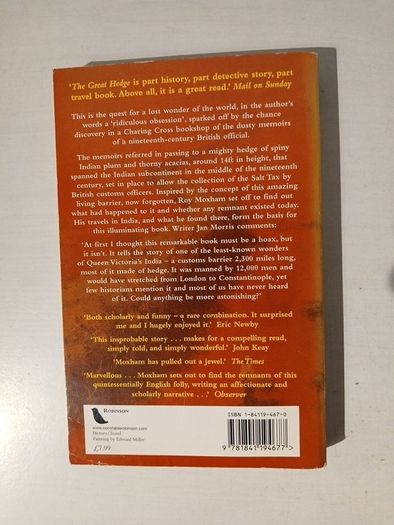 The Great Hedge of India by Roy Moxham