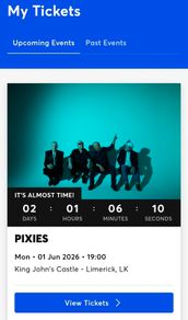 2 x Pixies Tickets