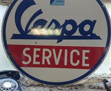 Original vespa dealer sign