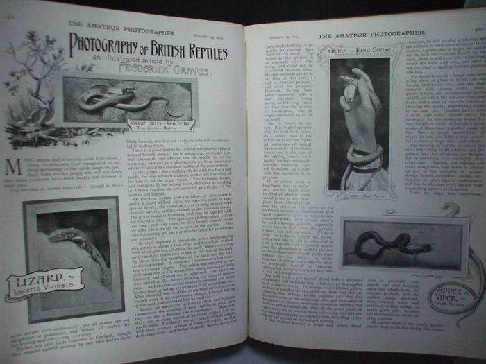 SALE!  THE AMATEUR PHOTOGRAPHER - 1903 - The Popular Illustrated Journal for All Photographers - Volume XXXVIII - July to December 1903