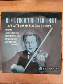 Max Jaffa Music From The Palm Court 7 inch EP Columbia SEG 7920