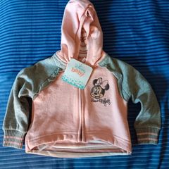 Disney Baby Minnie Mouse Embroidered Hoodie. New With Tags. 0-3 Months.