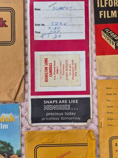 Vintage Photographic negative Strips