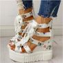 Woman's High Platform Wedges Uk Size6 - Brand New Image 2