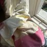 Pink Polkadot Interlined Curtains Image 5