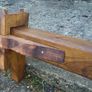 Old Country Style Woodbeam mantle / shelf Image 6