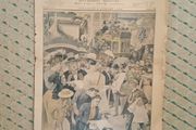 French illustrated paper from 1902, Le petit Journal issued re illness of king Edward VII in London
