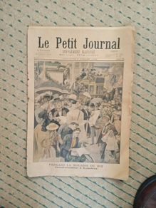 French illustrated paper from 1902, Le petit Journal issued re illness of king Edward VII in London
