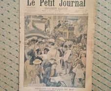 French illustrated paper from 1902, Le petit Journal issued re illness of king Edward VII in London