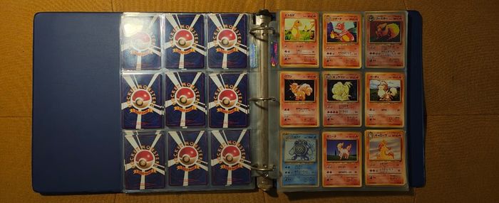 Pokemon JPN 1996 Near-Complete Base Set Binder