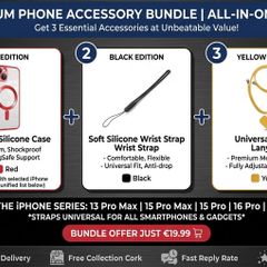 Phone Bundle Lanyard Wrist Strap  Magnetic Case iPhone 13 Pro Max to 16 pro | Brand New