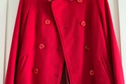 Sisley Red Pea Coat - UK6