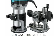 Electric Hand Trimmer Palm Router With Fixed Base And Plunge Base 710w