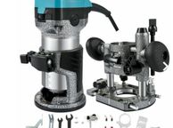 main image for ad Electric Hand Trimmer Palm Router With Fixed Base And Plunge Base 710w