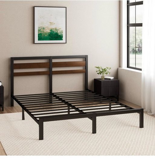 3ft Single Bed Frame with Headboard