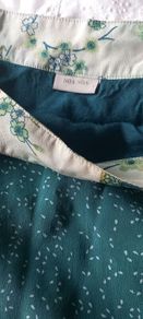 Noa Noa silk teal silk skirt S