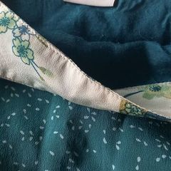 Noa Noa silk teal silk skirt S