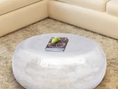 Hammered Aluminium Coffee Table Silver