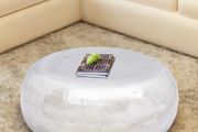 Hammered Aluminium Coffee Table Silver