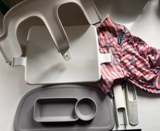 Tripp Trapp babyset and silicone tray with BIBADO apron