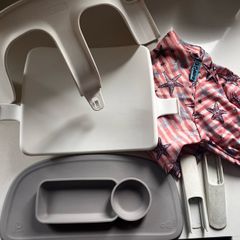 Tripp Trapp babyset and silicone tray with BIBADO apron