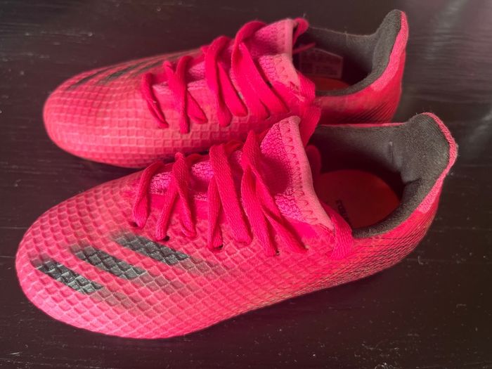 Girls pink Football shoes adidas X GHOSTED.3 FG Sz UK 10.5 EUC