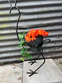 Wrought Iron flower pot stand.