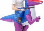 Inflatable Dinosaur Costume Fancy Dress for Adults Halloween Cosplay Costumes Gaint Suit T-Rex Rider Costume (MULTIPLE COLOURS)