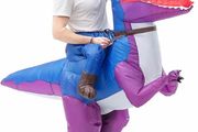 Inflatable Dinosaur Costume Fancy Dress for Adults Halloween Cosplay Costumes Gaint Suit T-Rex Rider Costume (MULTIPLE COLOURS)