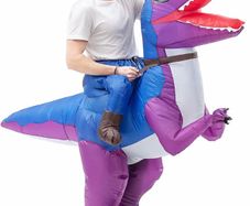 Inflatable Dinosaur Costume Fancy Dress for Adults Halloween Cosplay Costumes Gaint Suit T-Rex Rider Costume (MULTIPLE COLOURS)