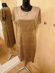 Women's Dress Faux Camel Suede REDUCED NWT SIZE 16