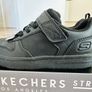 Skechers all black school shoe, washable Image 2