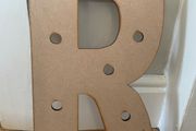 Wooden letter R