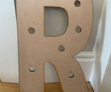 Wooden letter R