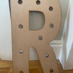 Wooden letter R