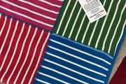Polarn O Pyret POP reversible blanket unisex patchwork stripes