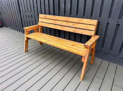 handmade wooden bench