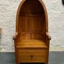 Late Victorian Pine Porters Chair. Image 2