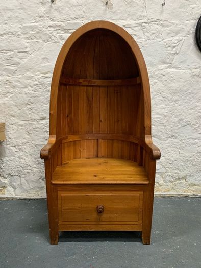 Late Victorian Pine Porters Chair.