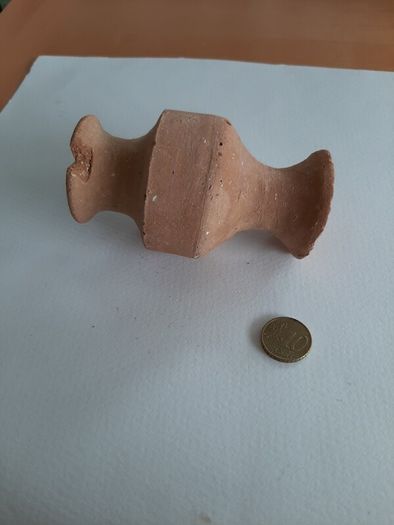 Small terracotta model vase